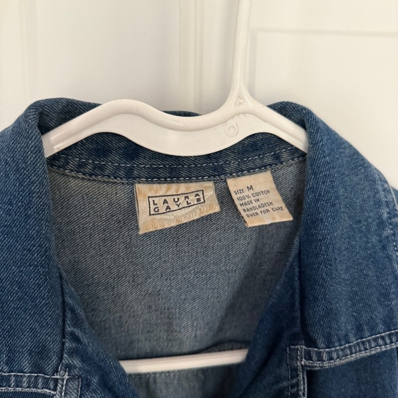 Denim Vest Laura Gayle Medium - Picture 2 of 5